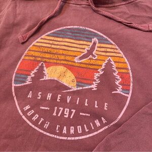 Asheville NC Graphic Sweatshirt Hoodie - size Large - READ DESCRIPTION